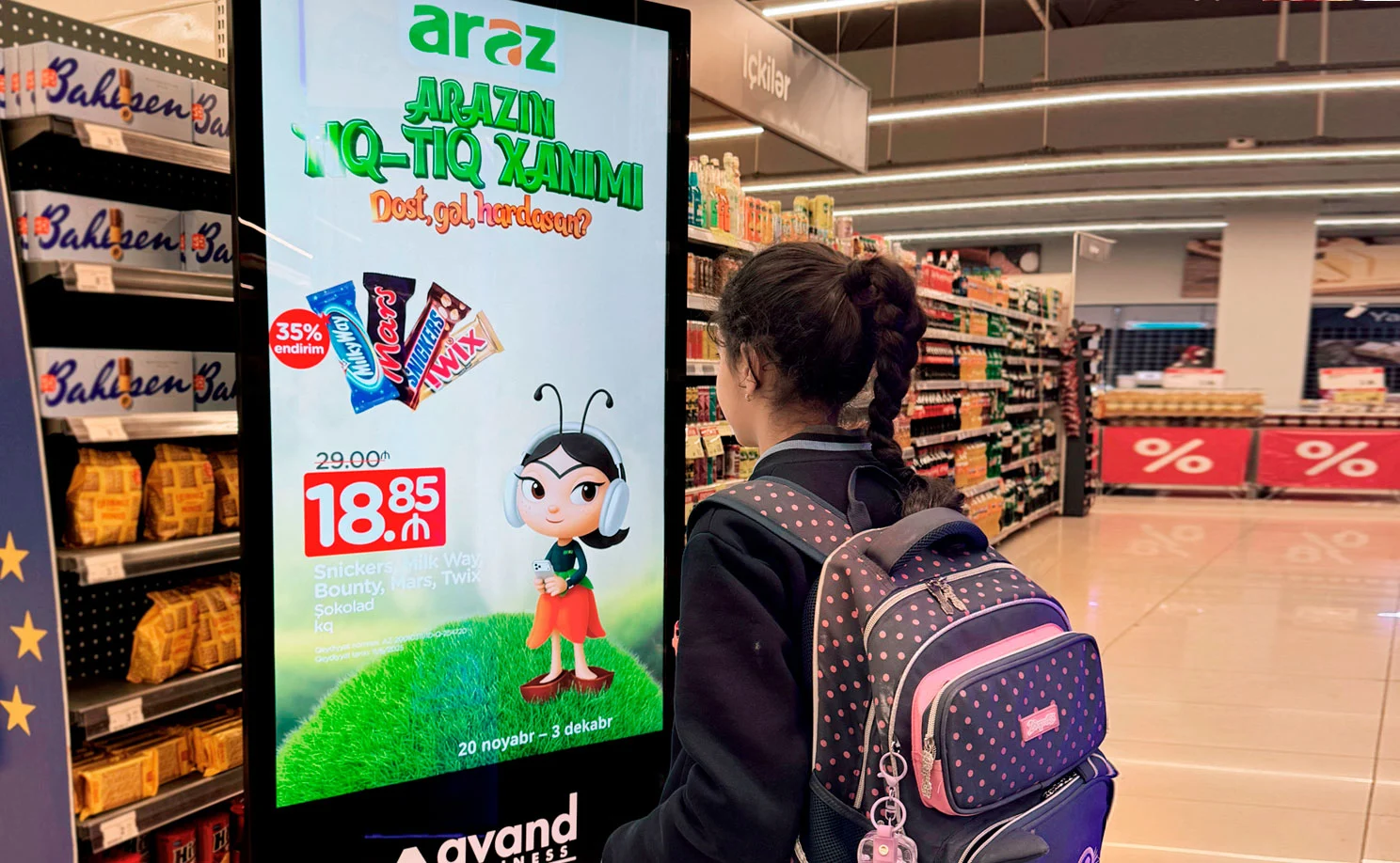 Market daxilində rəqəmsal reklam